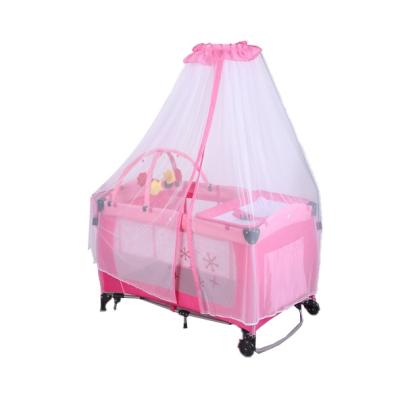 China Wholesale Play And Sleep Customized Crib Modern Designed Luxury Baby Good Quality for sale