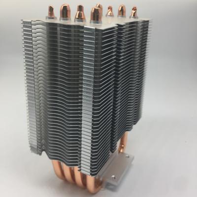 China COOLER Computer Case Aluminum Computer CPU Heatsink Heatsink With 12v DC Fan for sale