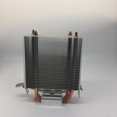 China Computer Case Heat Pipe Dual CPU Heatsink Copper Radiator For AMD Intel 775 Universal CPU 1155 Mute Cooler With Good Quality for sale