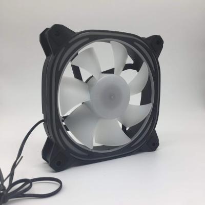 China Hot Selling Plastic Ring Rgb Fan Pc Cpu Gaming Fan Cooler Single Plastic Cooler Cooler for sale