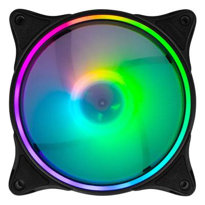 China Quiet Cooling Computer Case 12V LED RGB Gaming PC Case CPU Cooler RGB Case Fan 120mm Cooling Fan for sale