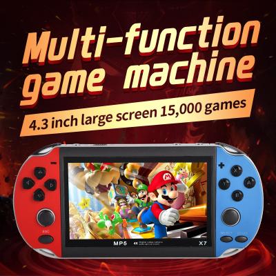 China 15000 X7 4.3inch X7 4.3inch Double Bit Retro Game Player Console X7 4.3inch Stick PSP Handheld Game Console for sale