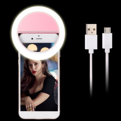 China Living Removable Led Photographic RK12 RK12 USB Fill Lighting RK12 Photo Studio Selfie Ring Light Rechargeable Phone Light RK12 for sale