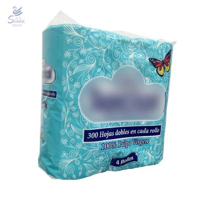 China Virgin Wood Pulp Dissolve Tissue Paper Premium Soft Custom Toilet Paper Roll for sale