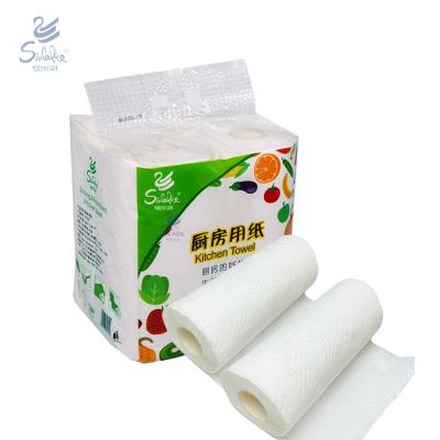 China Strong Strong Oil Absorption Kitchen Papers Multifunctional Kitchen Paper Towel Roll for sale