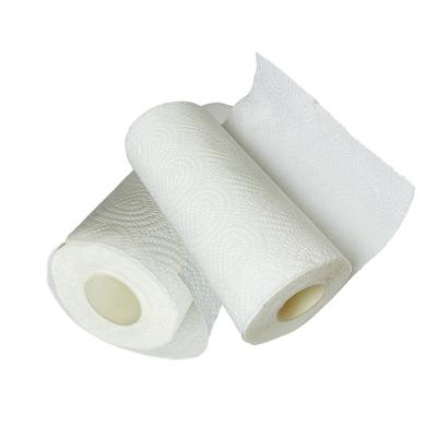 China Strong Oil Absorption Embossed Glue Tissue Kitchen Roll Adhesive Strong Thickest Paper Towel for sale