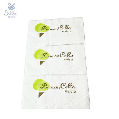 China Full Embossed Printed Table Paper Napkins Custom Printed Napkin for sale