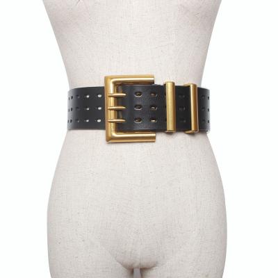 China High Quality Custom Made Women 100% Genuine Leather Ladies Casual Wide Belt for sale