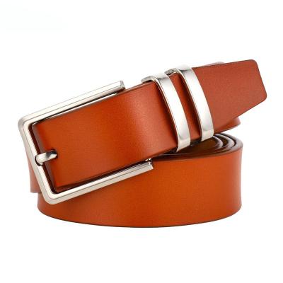 China Fashion Casual Men's Pin Decorative Buckle Leather Waist Belt for sale