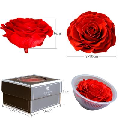 China Rose Gift Preserved Flower Box fresh natural Valentine Wholesale Luxury Everlasting Stabilized preserved Rose Head Wedding Birthday Customized Colo for sale