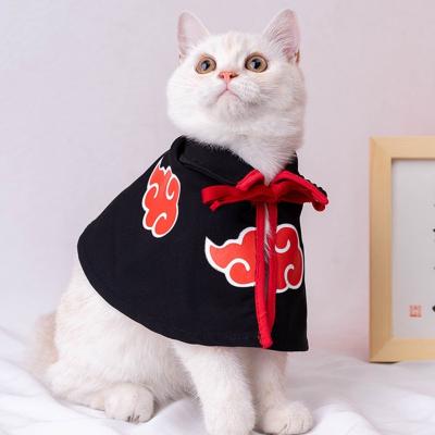 China Cute Stocked Dress Up Cosplay Party Dog Cloak Costume Anime Halloween Christmas Dog Funny Cat Clothes Puppy Plush Cloak for sale