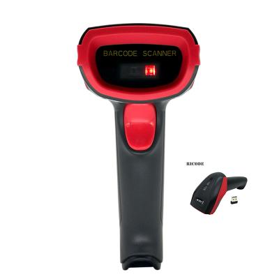 China Commercial USB 2.4G 1D CCD Laser 32bit Wireless Handheld Barcode Scanner Micro USB Barcode Scanner for sale