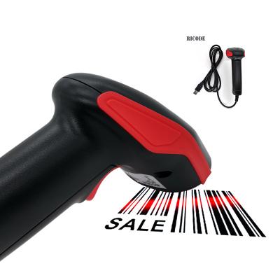 China Commercial good prices portable CCD 1D barcode cable scanner for commercial with auto detect function for sale