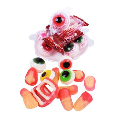 China Natural Factory Custom Halloween Gummy Candies in Body Parts Shapes for sale