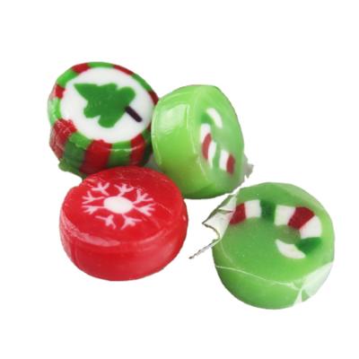 China Christmas natural candy pattern decorative hard candy for sale