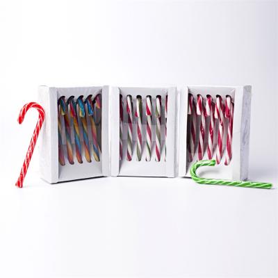 China Factory Custom Sour 12G Candy Canes Packed With 6 Pieces In Box Stick for sale