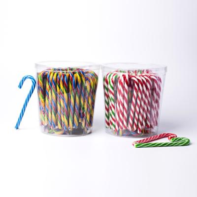 China Full Size Factory Custom Jar Packed Candy Canes With Multi-Colors And Flavors for sale