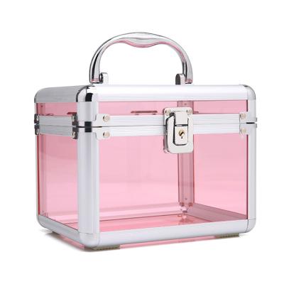 China Fashion Simple Wholesale Small Beauty Makeup Clear Acrylic Box for sale