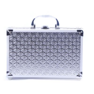 China Beautiful Beauty Glitter Make Up Aluminum Cosmetic Manicure Case for sale