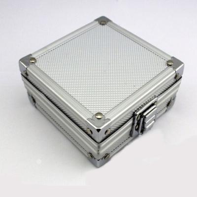 China Custom Aluminum Hard Shell Waterproof Fireproof Travel Watch Band Jewelry Storage Box for sale