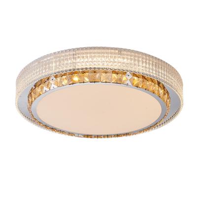 China 510mm Height Suspended Crystal Ceiling Indoor Lighting 3 Colored Changeable Ceiling Lamp, Bedroom Ceiling Lamp for sale