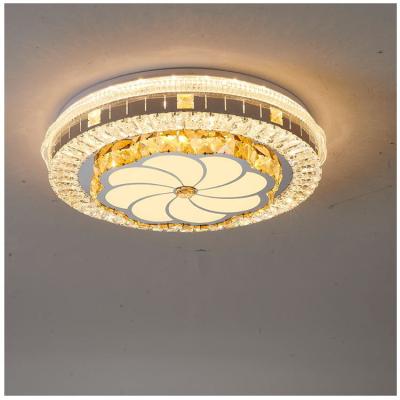 China Suspended design living room lighting decorating ceiling lights led fixtures modern home bedroom k9 crystal ceiling lamp for sale