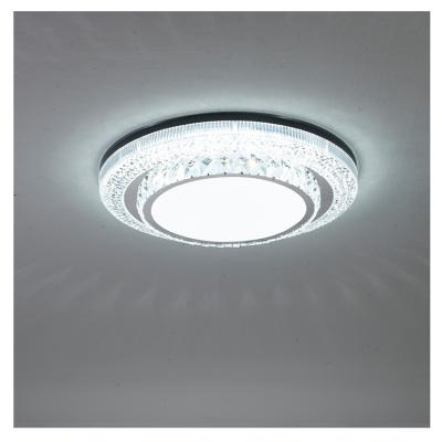 China Modern Crystal Ceiling Chandeliers 3 Lamp LED Light Source Different Color Round Ceiling Suspended Down Lights for sale