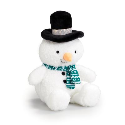 China Cute Gift Or Promotion Plush Snowmen Toys Christmas Gift White Snowmen For Kids for sale