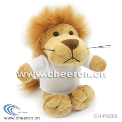 China Stuffed Plush Lion in T-Shirt for sale