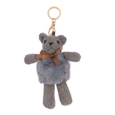 China Gift Or Promotion OEM Small Stuffed Animal Keychain Plush Teddy Bear For Girls Gift for sale