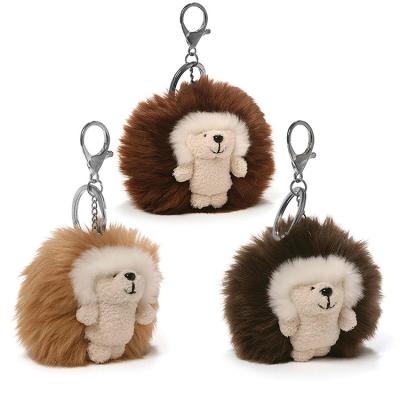 China Gift or promotion colorful small animal keychain cute hedgehog for girl gift for sale