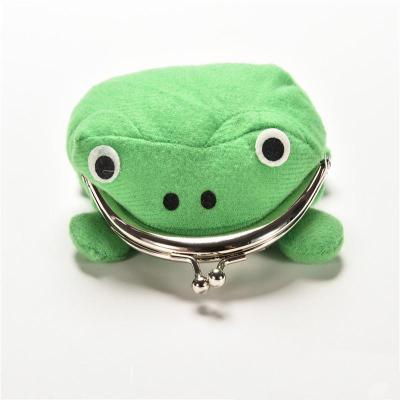 China New Design Gift Or Promotion Plush Bag Green Animal Frog Purse Purse For Girls for sale