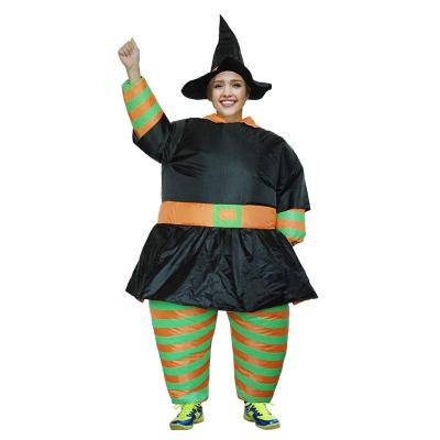 China Halloween Inflatable Black Costume Product Promotion Witch Adult Witch Costume for sale