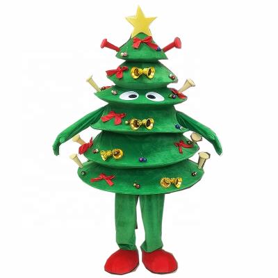 China Soft Plush + Foam Christmas Tree Mascot Costume In Soft Plush Christmas Tree Adult Christmas Mascot Costumes for sale