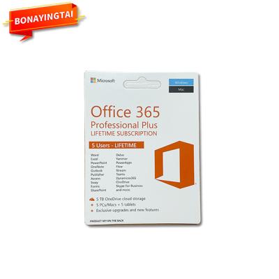 China Office 365 Pro Plus Keycard / Office 365 Pro Plus Account 5 User Keycard Red Color Version Office 365 Pro Plus for sale