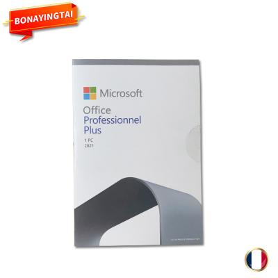 China Office 2021 Pro Plus / Office 2021 French Bag Pro Plus DVD Online Activate 12 Months Guaranteed Can Reinstall Office 2021 Pro Plus for sale