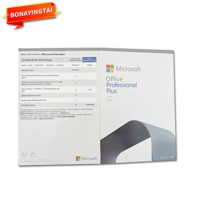 China Office 2021 Pro Plus / Office 2021 Pro Plus DVD English Bag Online Activate 12 Months Guaranteed Can Reinstall Office 2021 Pro Plus for sale