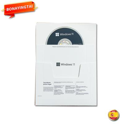 China Original Windows 11 Pro Full Package Professional Windows 11 Spanish Language OEM Key DVD 12 Months Windows 11 Warranty for sale