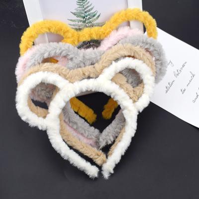 China Trendy Bear Ear Headband For Kid Baby Hair Accessory Face Wash Soft Fur Cute Winter Girls Headband for sale