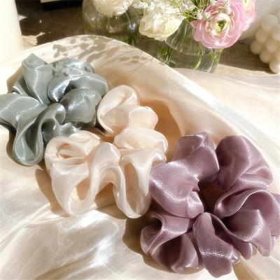 China European and American Korean Elastic Scrunchies Accessories Oversized Ties Women Hair Style Satin Scrunchies Silk Bracelets for sale