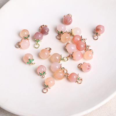 China Wholesale Peach Agate China Manufacturers Healing Dangling Crystals Pendant Stone For Necklace for sale