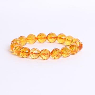 China CLASSIC Manufacturers Wholesale Natural Cut Beads Bracelet Healing Citrine Crystal Stone For Women Men for sale