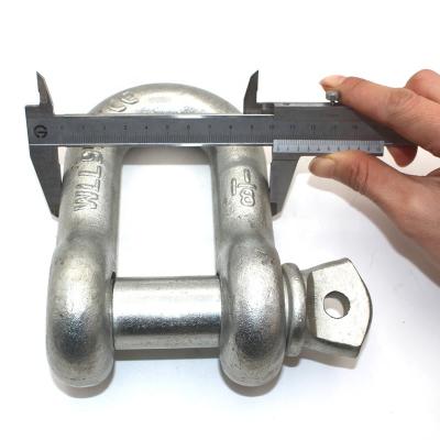 China Heavy Industry Bow Dee Bolt Anchor Shackles Rigging Hardware With Heavy Screw Pin USA Type for sale