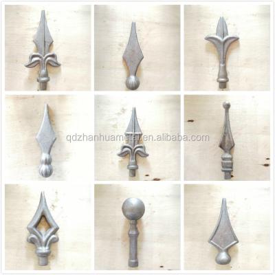 China Easily Assembled Decorative Forged Metal Wrought Iron Spearhead for sale