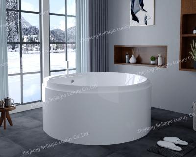 China Eco - Friendly Round Bathtub Acrylic Tub With LED Bottom Water Light for sale