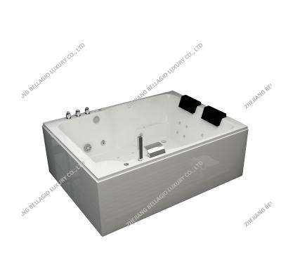 China 2021 Modern BELLAGIO NEW LUXURY Two Person Massage Bathtub, Whirlpool Spa, Square Spa Pool for sale