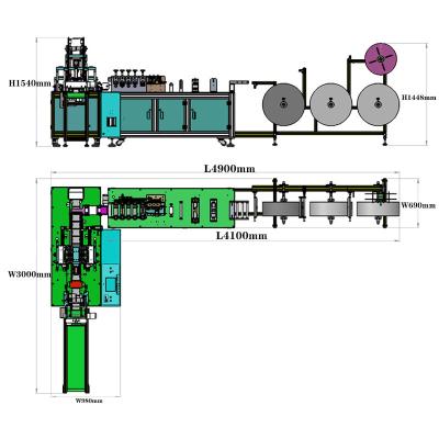 China Mask Making High Quality Automatic 3 Ply Disposable Face Mask Making Machine Ear Loop Welding Machines for sale