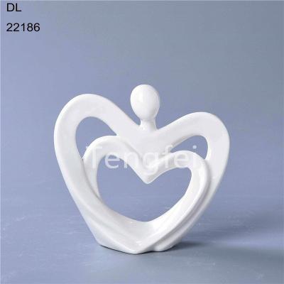 China Scandinavian ceramic valentines day decoration for sale