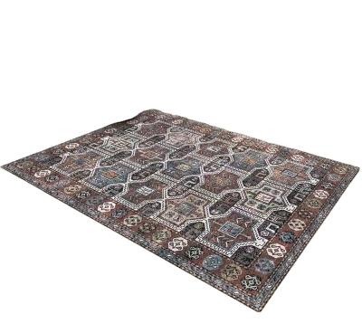 China Malaysia hot sales washable 3D printed rug shaped art deco luxury household rug for living room for sale