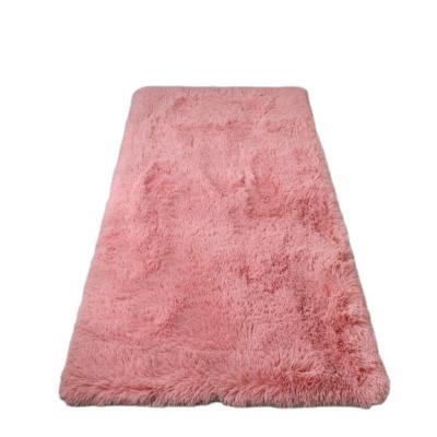 China Non-Slip Knotted Dyed Living Room Floor Rugs Area Rugs Long Pile Washable Ultra Soft Fluffy Luxury Faux Fur Blanket For Bedroom for sale